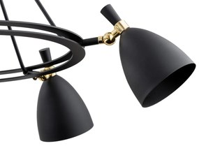 Lustra cu 5 spoturi design modern CHARLOTTE negru