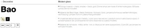 Aplica de perete design modern minimalist Bao aurie
