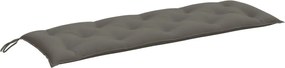vidaXL Pernă bancă de grădină, melanj gri închis, 150x50x7 cm, textil