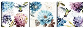 Set 3 tablouri Tablo Center Hummingbird