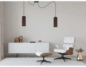 Lustr AVALO 2xE27/60W/230V cablu, maro cupru, model păianjen