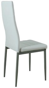 Set de masă Verna 4+1 alb-gri