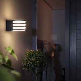 Philips - Lampă LED de perete pentru exterior Hue LUCCA, RGB, reglabilă, 1xE27/8,1W/230V, IP44