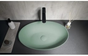 Sapho - Lavoar pentru montare pe blat FORMIGO 60 x 40 cm, beton/verde