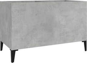 vidaXL Dulap pentru discuri, gri beton, 74,5x38x48 cm, lemn prelucrat