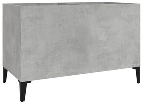831969 vidaXL Dulap pentru discuri, gri beton, 74,5x38x48 cm, lemn prelucrat