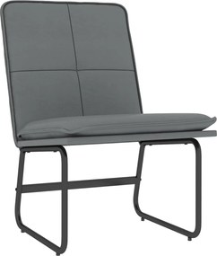 vidaXL Scaun de relaxare, gri, 54x75x76 cm, piele artificială