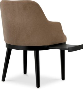 Scaun design LUX cu raft lateral Costa, Sabino brown