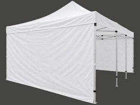 Cort pliabil 6 × 4 m – aluminiu HEXAGON, Alb