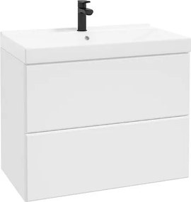 Dulap suspendat pentru lavoar alb mat Defra MO-RE 80 cm