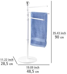 Suport pentru prosoape Wenko Exclusive, alb