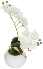 Orhidee artificiala in ghiveci, 25 cm