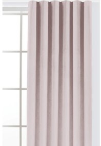 Draperie roz-deschis dimout (semi-opacă) din catifea 140x225 cm Velto – Filumi