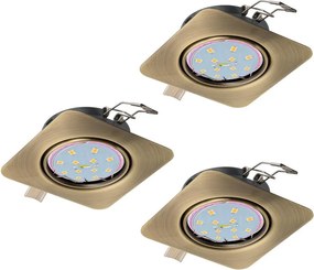 Eglo 94269 - Set 3x spoturi LED încastrate PENETO, 3x GU10-LED/5W/230V
