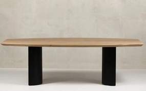Masă lemn masiv de dining Wyda, 240 × 110 × 75 cm