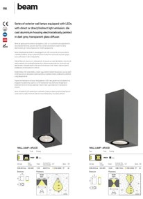 Aplică LED de exterior Redo 9907 BEAM LED/5W/230V IP54