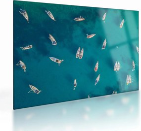 Tablou pe sticlă - Sailboats (70x50 cm)