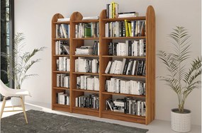 Corp lemn masiv Bibliotecă Hans Stejar - Etajeră L 40/60/80cm - 40 cm