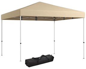 Pavilion cu perete posterior și buzunare, 3×3×2,8 m, bej