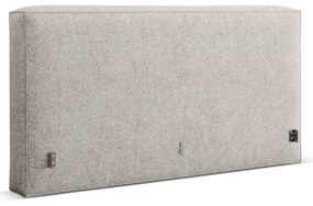 Tăblie de pat bej tapițată 209x100 cm Olivia – Micadoni