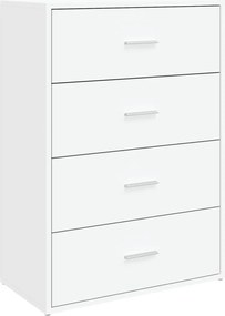 vidaXL Servantă, alb, 60x31x84 cm, lemn prelucrat