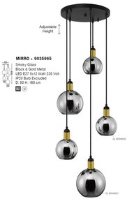 Lustra suspendata design modern MIRRO