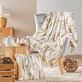 Pernă decorativă din blană artificială 45x45 cm Cheyenne – douceur d'intérieur