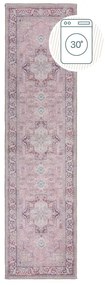 Covor tip traversă roșu deschis lavabil din amestec de fibre reciclate 60x230 cm Windsor – Flair Rugs