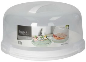 Tavă de servire cu capac EH 2in1, diametru 28 cm,alb