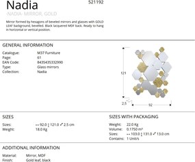 Oglinda decorativa design de lux Nadia 121x92cm