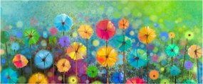 Tablou - Flori abstract (120x50 cm)