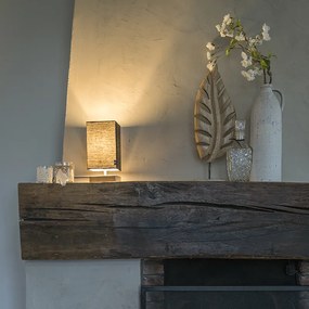 Lampă de masă modernă neagră cu oțel - Milo