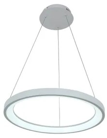 Brilagi - Lustră suspendată pe cablu FALCON SLIM LED dimabil/42W/230V Ø 50 cm albă + telecomandă