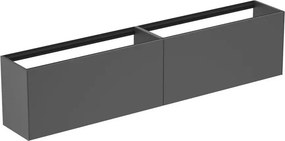 Dulap baza suspendat Ideal Standard Atelier Conca 2 sertare 240 cm antracit mat