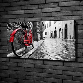 Pictură pe pânză Bicicletă roșie