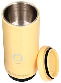 Espressor portabil BUYDEEM Outin Nano OTEM-01, 7500 mAh, 20 bar, 50 ml, 12/24V, Incarcare USB Type-C, Cafea macinata si capsule, Galben