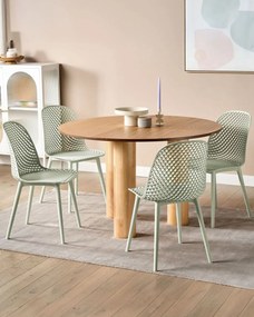 Set 4 buc scaun tip bar Erielle (verde). 1078733