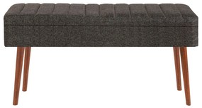 Masă de sufragerie extensibilă cu 2 scaune și 2 bănci Vlasta (nuc + antracit). 1073079