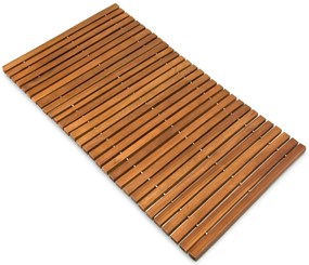 Casaria Covoraș de baie LINE, lemn de acacia, 80x50x1cm, maro