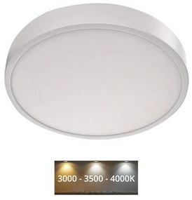 Plafonieră LED/28,5W/230V 3000/3500/4000K d. 30 cm alb