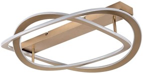 Plafoniera LED din metal auriu Kallira