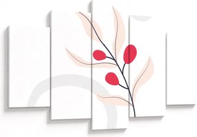 Tablou - Abstracție florală roz N⁰3 (150x105 cm)