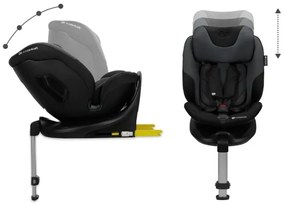 KINDERKRAFT SELECT - Scaun auto I-FIX (40-150 cm) negru grafit