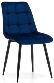 JAKS SCAUN DE SUFRAGERIE CHIC VELVET ALBASTRU