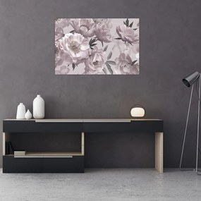 Tablou - Vintage bujorii (90x60 cm)