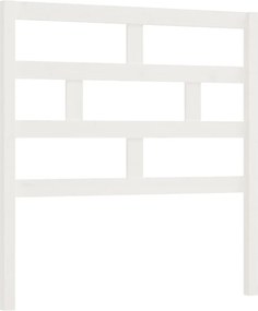 vidaXL Tăblie de pat, alb, 81x4x100 cm, lemn masiv de pin
