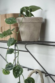 IB Laursen Polita de metal cu 5 carlige BROOKLYN 19x63cm