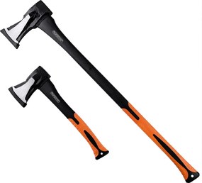Set de topoare TOMS, topor și despicător, 2 bucăți, negru/portocaliu Gardebruk