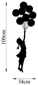 Decorațiune de perete 100x34 cm metal fată