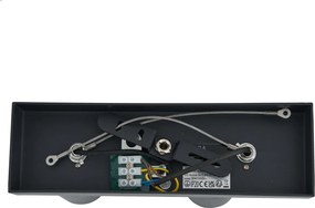 Plafonieră modernă neagră cu LED inclus, cu dimmer, cu 2 lumini - Tate